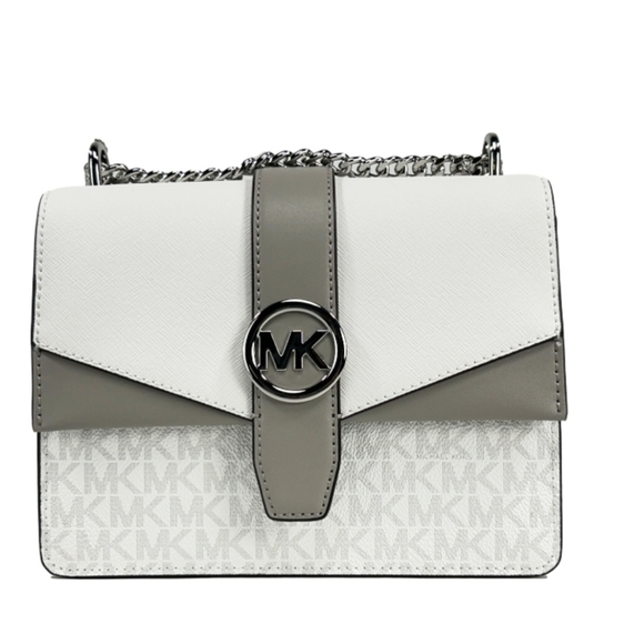 Michael Kors Handbags - Michael Kors White and Gray Crossbody Bag